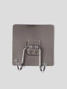 zhihaijunxiao2 1pc Stainless Steel Wall Hook - Silver - View 4