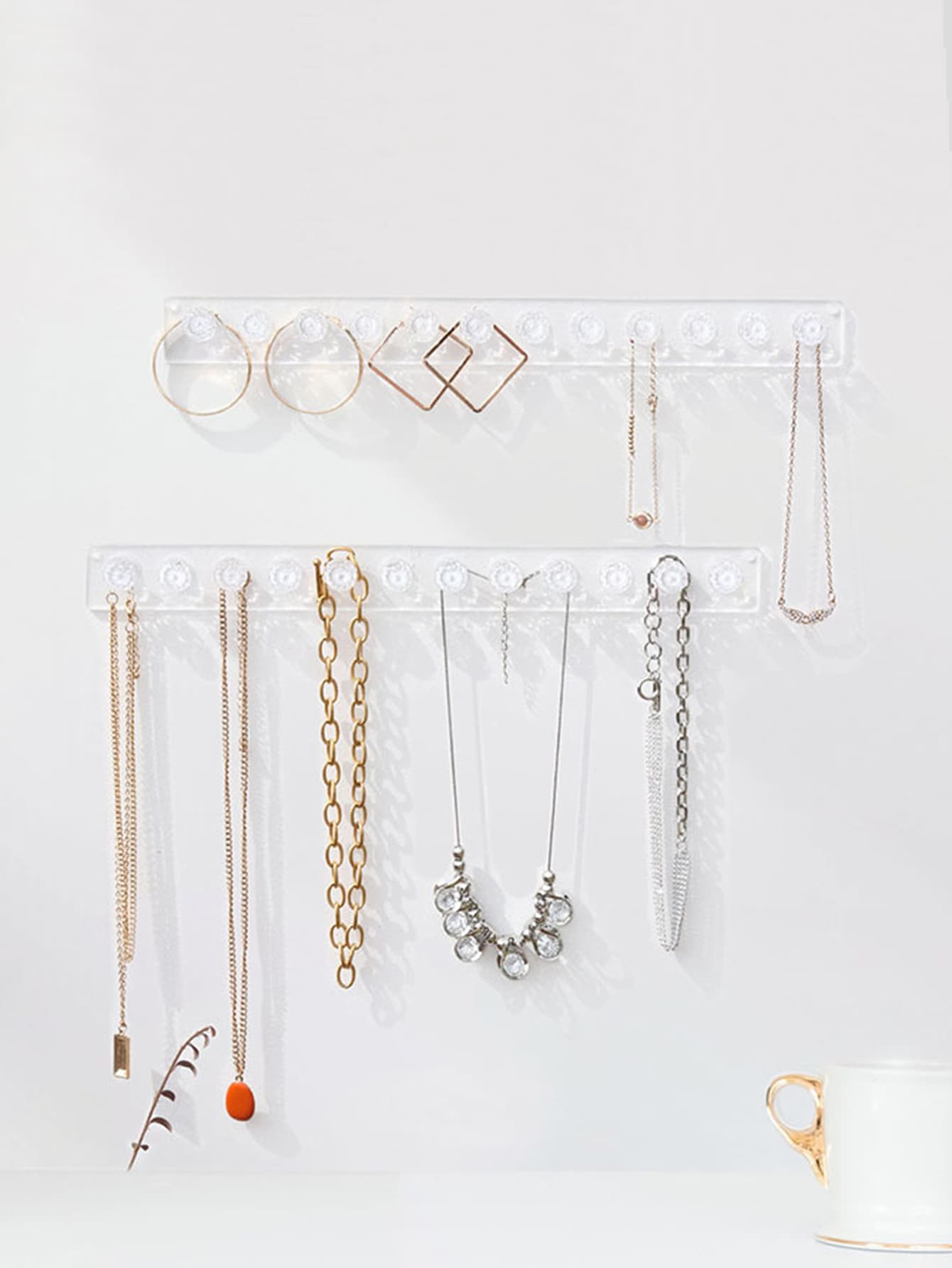 1pc Clear Jewelry Rack - Clear - View 1