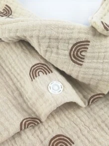 1 Gói Hộp Đựng Tã Em Bé Họa Tiết Cầu Vồng - Màu be - Xem 3