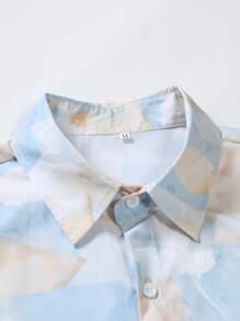 Manfinity Men Random Print Shirt Without Tee - Multicolor - View 3