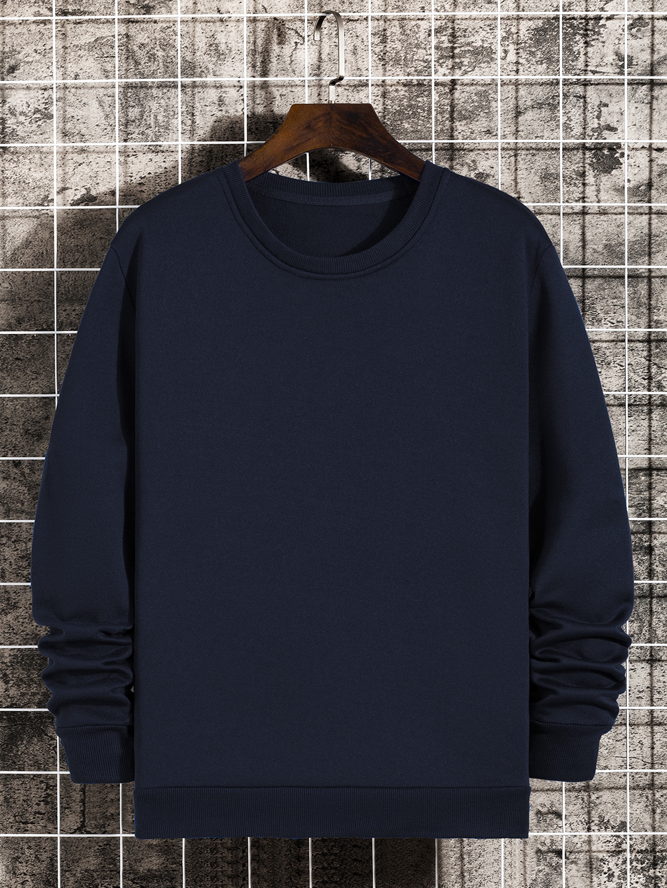 Manfinity Dauomo Men Solid Thermal Lined Sweatshirt