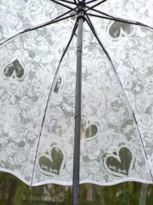 1 chiếc ô hình trái tim rõ ràng - Trong sáng - Xem 3