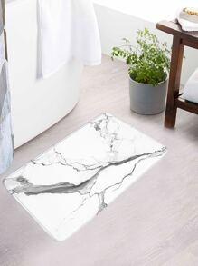 1 件大理石图案浴帘或 1 件浴室地毯家居浴室装饰地毯户外地毯门垫秋季装饰浴室配件返校入口装饰 - 彩色 - 查看 3