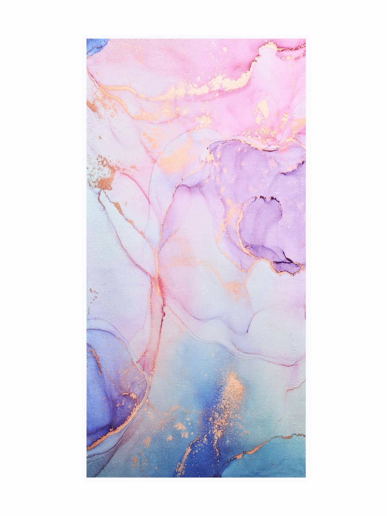 Manta de playa con estampado de mármol - Multicolor - Ver 1