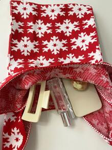 迷你雪花圖案鉤針編織袋 - 彩色 - 查看 7