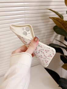 Funda de teléfono con estampado floral de verano compatible con iPhone15/15Plus/15Pro/15Promax