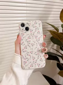 Funda de teléfono con estampado floral de verano compatible con iPhone15/15Plus/15Pro/15Promax