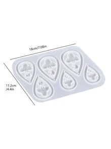 1入組貝殼和水滴設計DIY矽膠模具 - 白色 - 查看 3