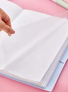 1pc Plain Random Color File Pocket - Multicolor - View 2