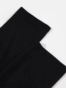 純色長手套 - 黑色 - 查看 3