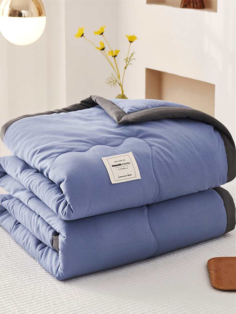 Colcha con etiqueta con letra - Púrpura malva - Ver 1