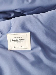 Colcha con etiqueta con letra - Púrpura malva - Ver 4