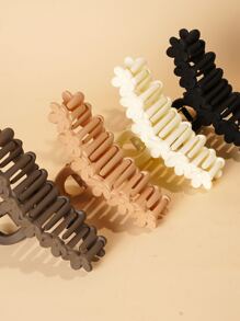 4pcs Cute Flower Decor Hair Claw For Daily Casual Outing Wear Claw Clips Hair Clips Hair Jaw Clip Hair Clamps Hair Clutch Hair Catcher Clip, School Stuff, College Fall Winter Hair Accessories For Women For Vacation Outfits Woman Summer - Multicolor - View 3