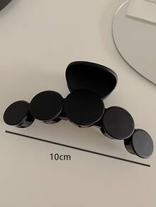 圓形裝飾髮爪 - 黑色 - 查看 3