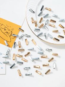 100个纯色发夹，休闲发饰，发卡，发夹，爪夹，发爪，学习用品 - 彩色 - 查看 2