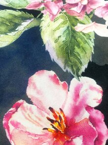 1pair Floral Pattern Pillowcase Without Filler - Multicolor - View 4