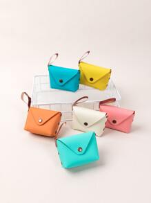 1pc Random Snap Button For Women Wallet Mini Wallet Purse Wallet Coin Wallet Travel Wallet - Multicolor - View 1