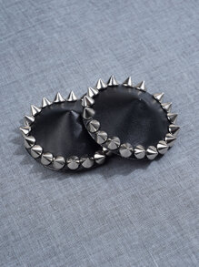 1 par Cubierta de pezón tachuela - Negro - Ver 1