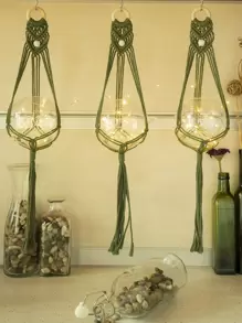 1pc Woven Tassel Plant Hanger,Home Decor ,Room Decor,Wall Decor Easter