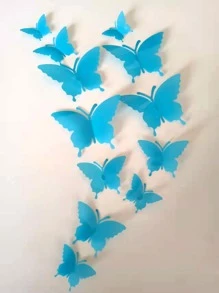 12張夜光蝴蝶貼紙