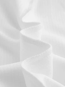 SHEIN EZwear Seam Front Solid Tube Bodycon Dress - White - View 4