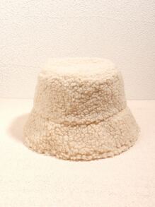 Solid Bucket Hat - Beige - View 1