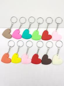 12 Peças Chaveiro Pingente de Coração, Acessórios de Carro para o Dia dos Namorados, Pingente de Bolsa, Escola, Fofo, Gótico, Y2K