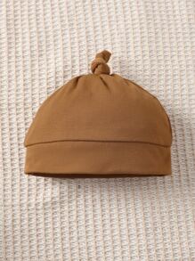 Baby Boy Cartoon Graphic Kangaroo Pocket Sweatshirt & Striped Joggers - White - View 3