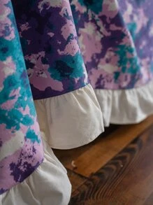 迷彩圖案荷葉邊沙發巾 - 彩色 - 查看 4