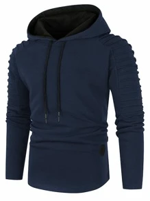 Manfinity Homme Men Raglan Sleeve Drawstring Hoodie