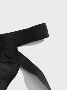 Men Tape-Waist Jockstrap Sexy Underwear - Black - View 3