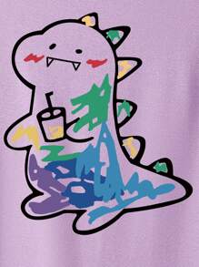 Manfinity Hypemode Tops Nam Hoạt hình Giải trí - Màu Lilac Tím - Xem 4