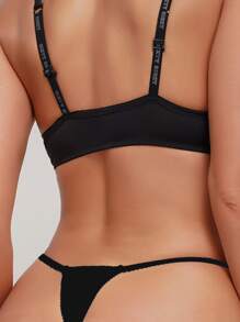 Contrast Lace G-String Sexy Lingerie