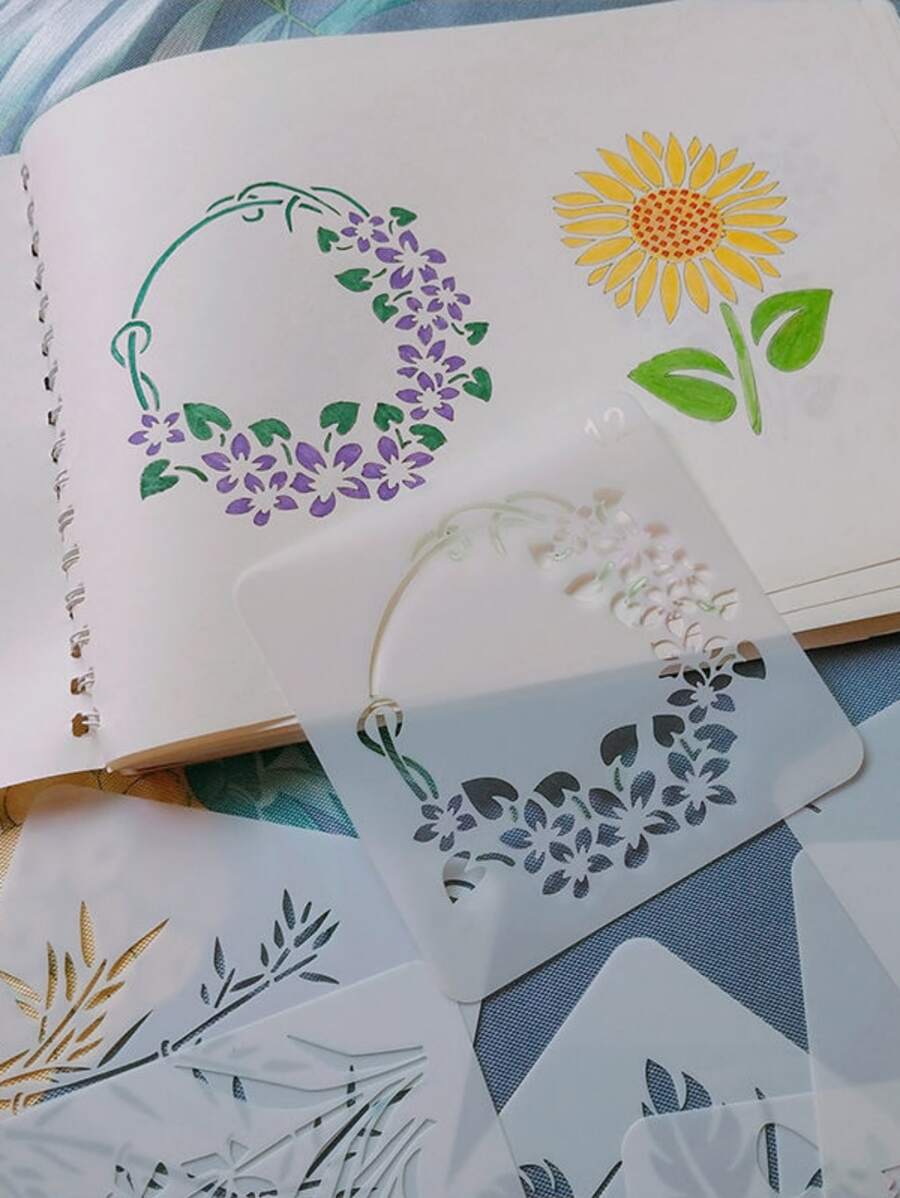 20 件花卉设计绘图模板 返校,返校,学校用品 - 白色 - 查看 1