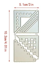 1pc Geometric Cutting Die - Silver - View 3