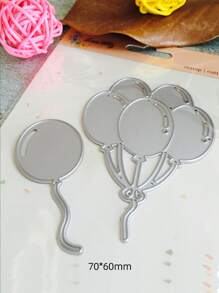 1pc Balloon Shaped Cutting Die - Silver - View 5