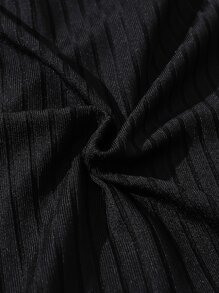 Girls Butterfly Print Gigot Sleeve Contrast Mesh Hem Dress - Black and White - View 3