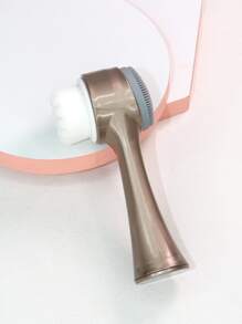 Double-sided Facial Cleaning Brush - Gold - View 1