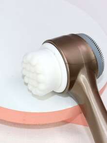 Double-sided Facial Cleaning Brush - Gold - View 4