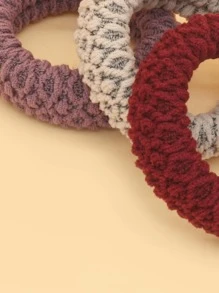 6入組實色簡約髮圈 - 彩色 - 查看 7