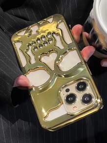 hộp đựng điện thoại hình đầu lâu - màu đen - Xem 2