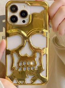 hộp đựng điện thoại hình đầu lâu - màu đen - Xem 3