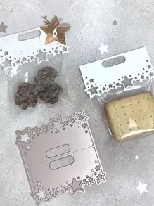 1入組星星和餅干帶手柄形狀的剪切模具 - 銀色 - 查看 4