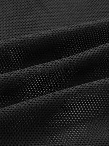 Manfinity Men Solid Sheer Tank Top - Black - View 4