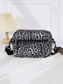 Bolsa cuadrada con patrón de leopardo - Multicolor - Ver 3