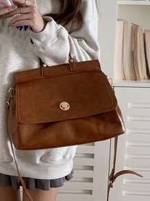 Túi đeo chéo Nữ - màu nâu - Xem 5