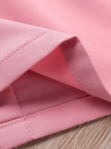 SHEIN Toddler Girls Heart & Rainbow Print Ruffle Trim Belted Dress - Multicolor - View 6