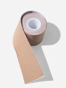 4pcs Solid Nipple Cover With 1roll Breast Tape - Apricot - View 6