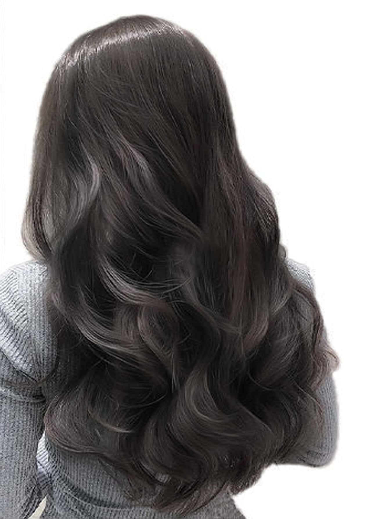 Clip In Long Body Wave  Synthetic Hair Extension - Black - View 1