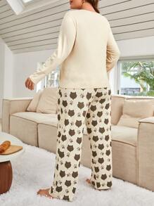 Schattig Spotprent Grote maten pyjama sets